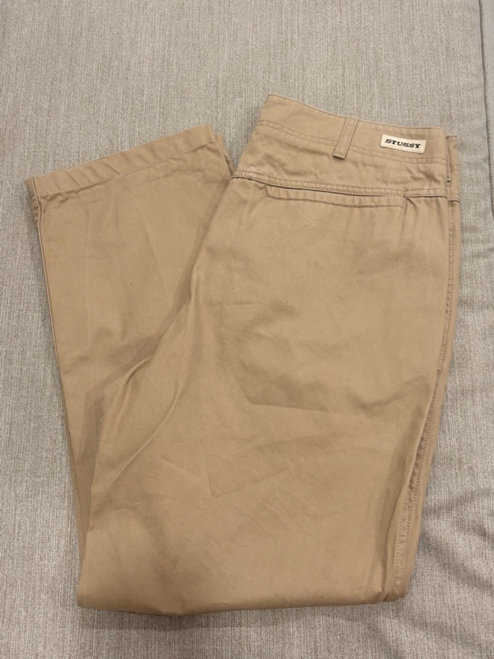 Stussy Tan Chino Pants - Classic Straight Fit
